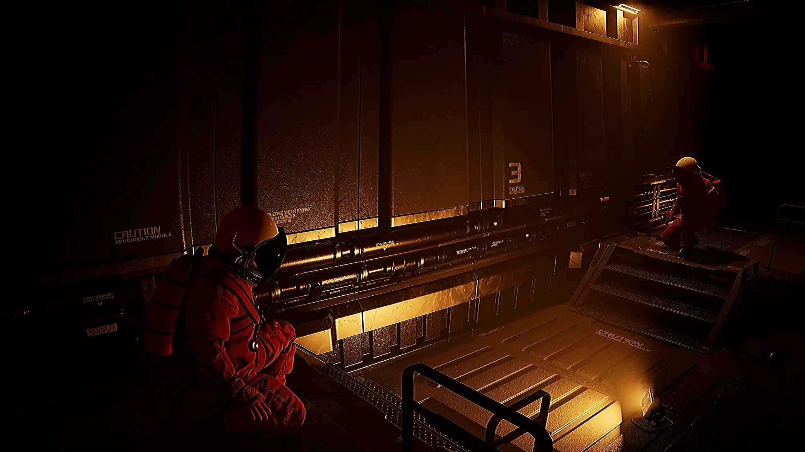 Blood Moon Horror game background: atmospheric lunar research facility under the Blood Moon in a 1-8 player co-op survival horror game