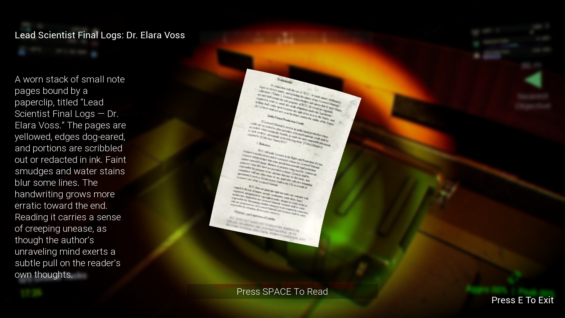 Blood Moon Horror horror game screenshot: Terrifying lunar anomaly entity breaking through hangar doors in psychological horror game